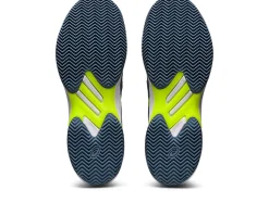 Cheap ASICS SOLUTION SWIFT FF CLAY Steel Blue/Hazard Green