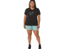 Hot ASICS SPIRAL ;a; AIRBRUSH TIGER PRINT VNECK Performance Black