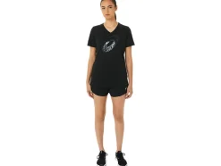 Hot ASICS SPIRAL ;a; AIRBRUSH TIGER PRINT VNECK Performance Black