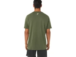 Fashion ASICS SPIRAL A TRACK AND FIELD TEE Olive Canvas