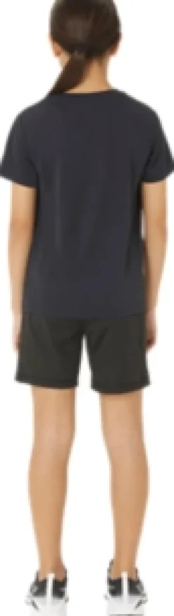 New ASICS SPIRAL GRAPHIC SHORT SLEEVE TEE Performance Black