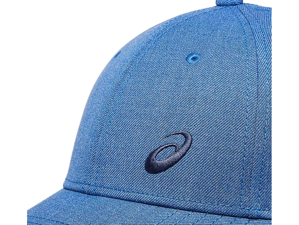 Cheap ASICS SPIRAL LOGO CAP Blue Melange