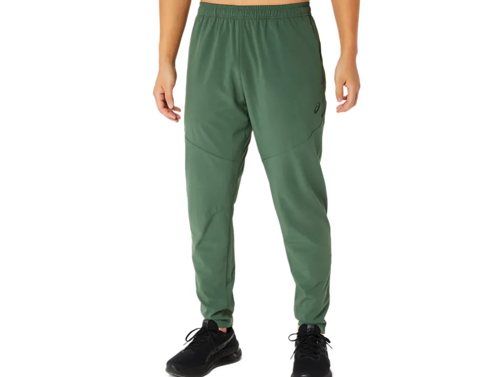 Flash Sale ASICS STRETCH WOVEN LINING PANTS Serpentine Green