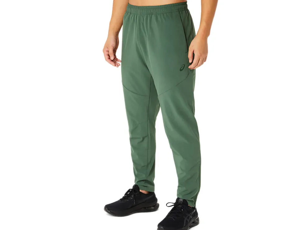 Flash Sale ASICS STRETCH WOVEN LINING PANTS Serpentine Green