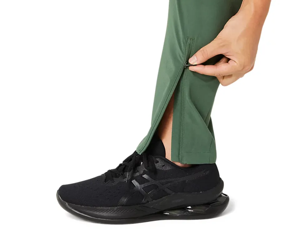Flash Sale ASICS STRETCH WOVEN LINING PANTS Serpentine Green