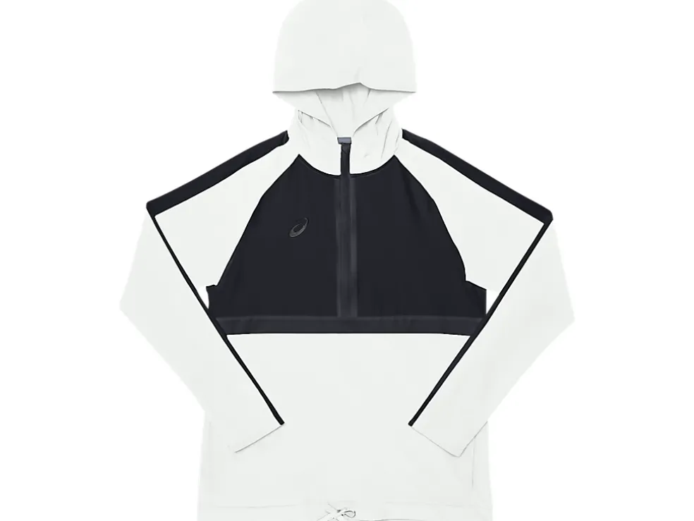 Cheap ASICS STRETCH WOVEN TRACK TOP Team White/Team Black