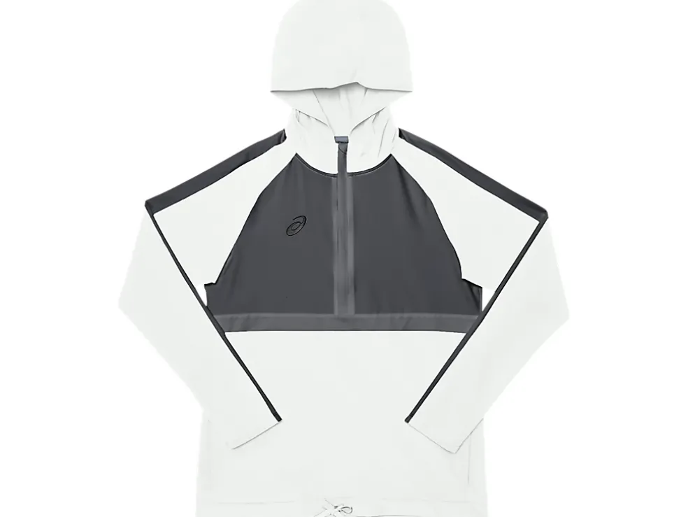 Cheap ASICS STRETCH WOVEN TRACK TOP Team Steel Grey/Team White