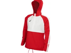 Hot ASICS STRETCH WOVEN TRACK TOP Team Red/Team White