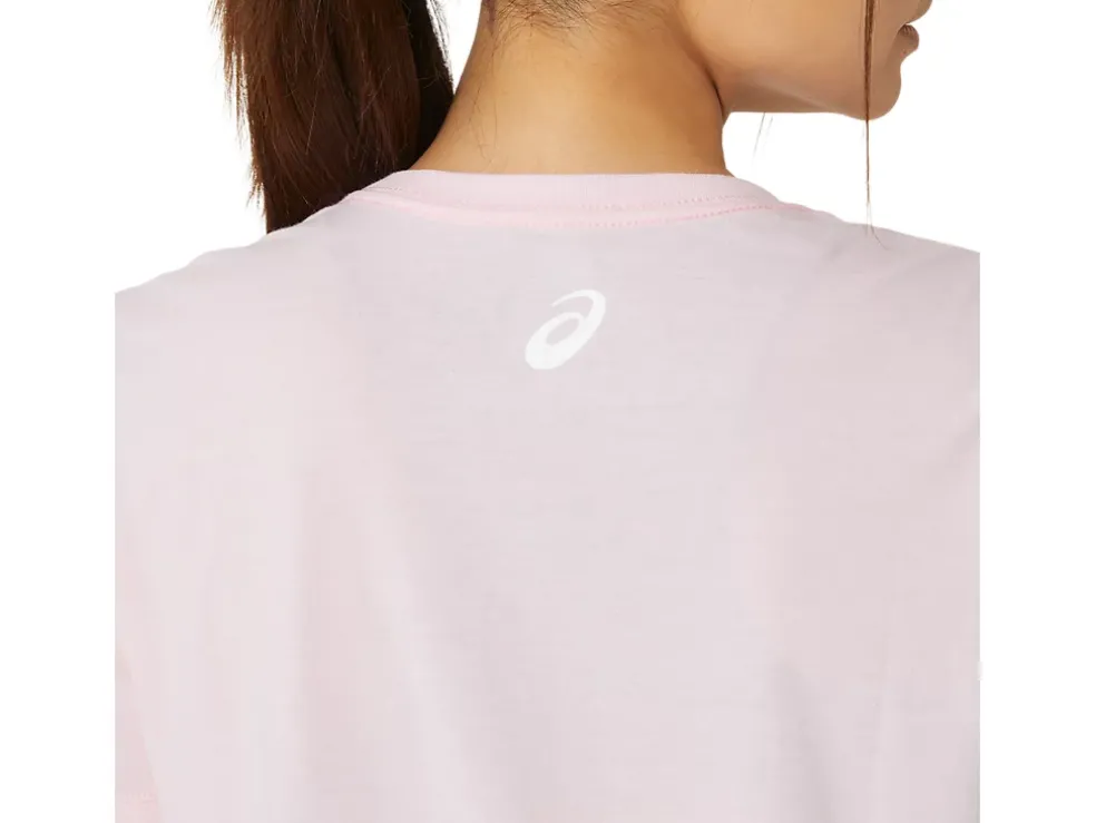 Cheap ASICS SUNFLOWER SLOGAN V-NECK Pink Salt