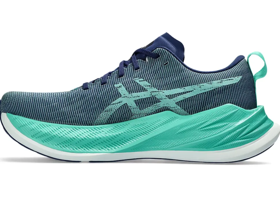 Cheap ASICS SUPERBLAST Aurora Green/Blue Expanse