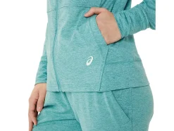 Cheap ASICS TECH FULL ZIP HOODIE Sage Spacedye