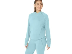 Cheap ASICS TECH PO HOODIE 2.0 Aquamarine Spacedye