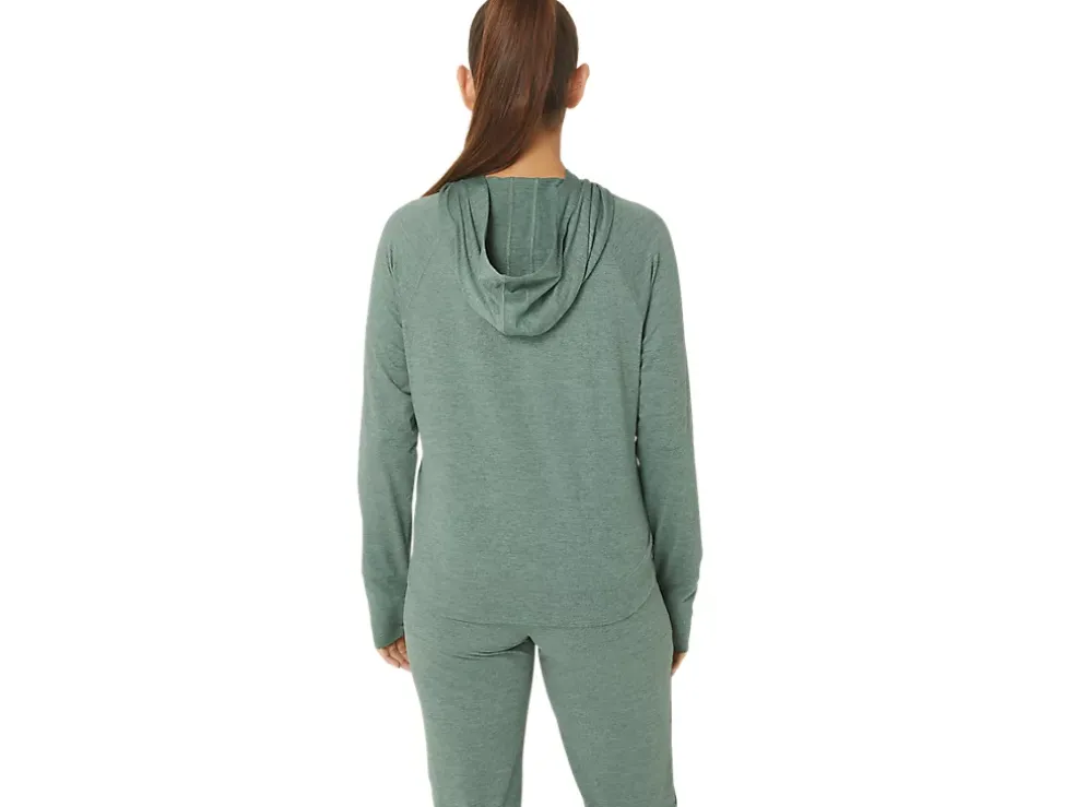 Cheap ASICS TECH PO HOODIE 2.0 Ivy Spacedye