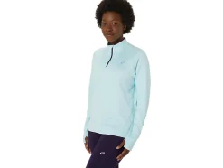 Outlet ASICS THERMOPOLIS 1/4 ZIP Aquamarine/Night Shade