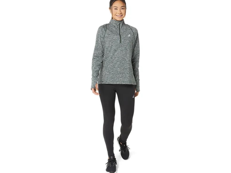 Outlet ASICS THERMOPOLIS HALF ZIP Rain Forest