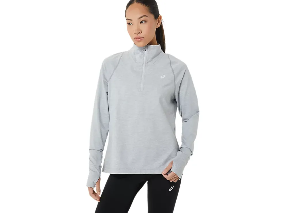 Cheap ASICS THERMOPOLIS HALF ZIP Light Grey Heather