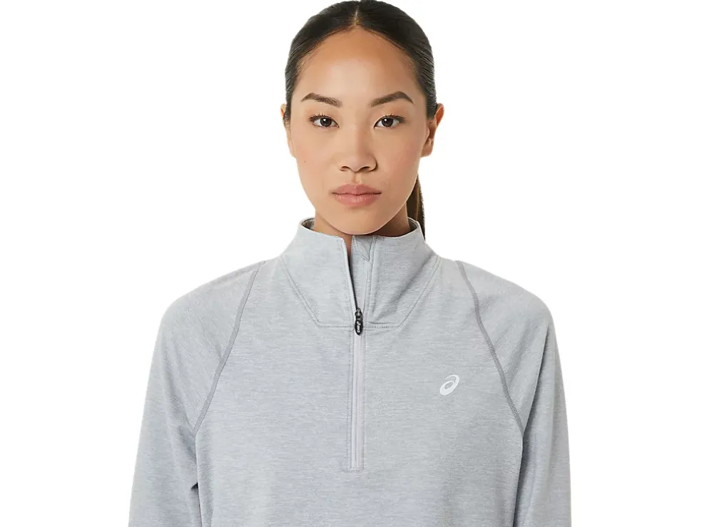 Cheap ASICS THERMOPOLIS HALF ZIP Light Grey Heather
