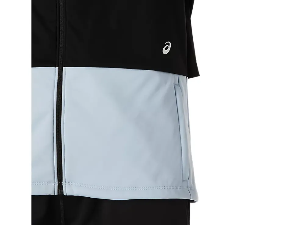Sale ASICS THERMOSTORM FULL ZIP JACKET Mist/Performance Black