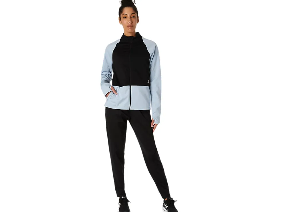 Sale ASICS THERMOSTORM FULL ZIP JACKET Mist/Performance Black