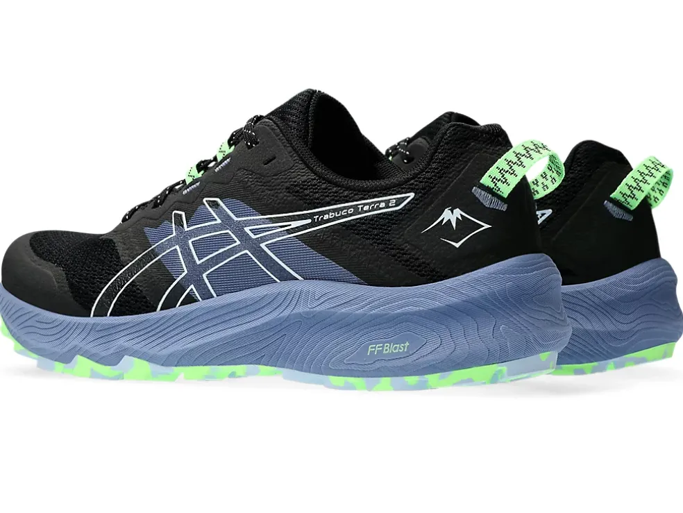 Cheap ASICS Trabuco Terra 2 Black/Light Blue