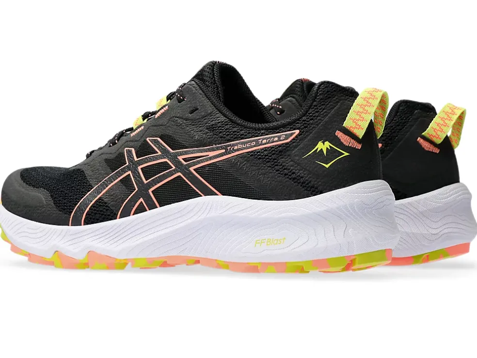 Cheap ASICS Trabuco Terra 2 Black/Sun Coral