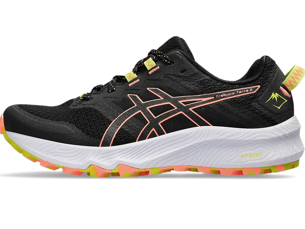 Cheap ASICS Trabuco Terra 2 Black/Sun Coral