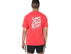 Online ASICS UNISEX &lsquoNOW WAY&rsquo; RUN TEE Classic Red Heather