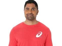 Online ASICS UNISEX &lsquoNOW WAY’ RUN TEE Classic Red Heather