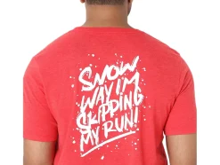 Online ASICS UNISEX &lsquoNOW WAY’ RUN TEE Classic Red Heather