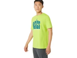 Clearance ASICS UNISEX RUN NYC RUN CLUB CREW TEE Lime Zest