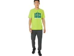 Clearance ASICS UNISEX RUN NYC RUN CLUB CREW TEE Lime Zest