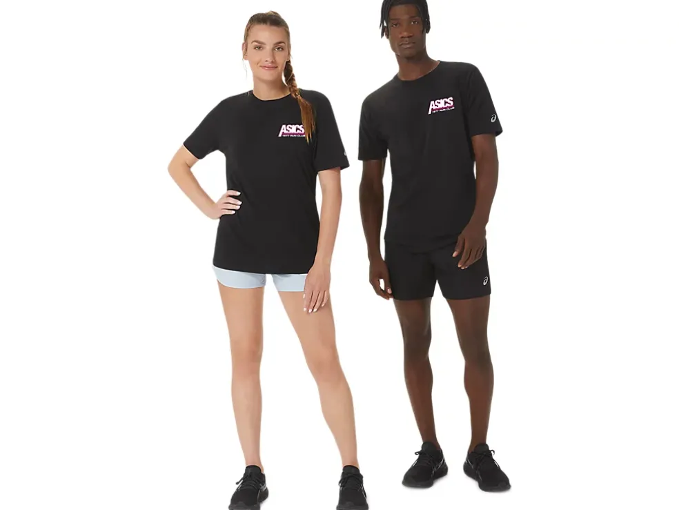 Cheap ASICS UNISEX SMSB 1977 RUN CLUB SHORT SLEEVE TEE Performance Black