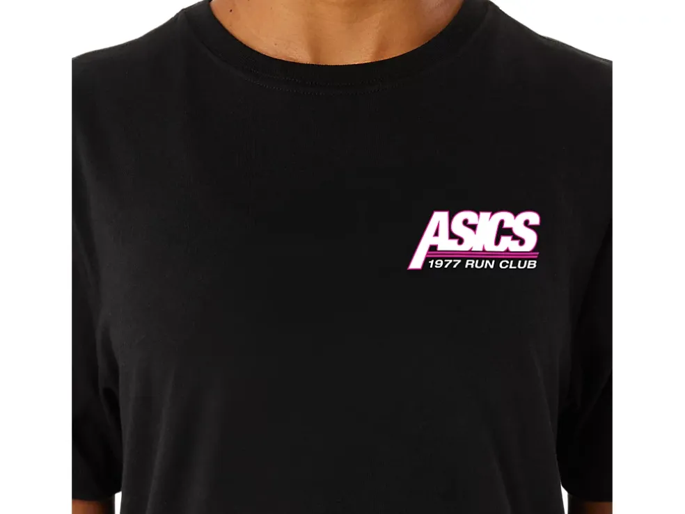 Cheap ASICS UNISEX SMSB 1977 RUN CLUB SHORT SLEEVE TEE Performance Black
