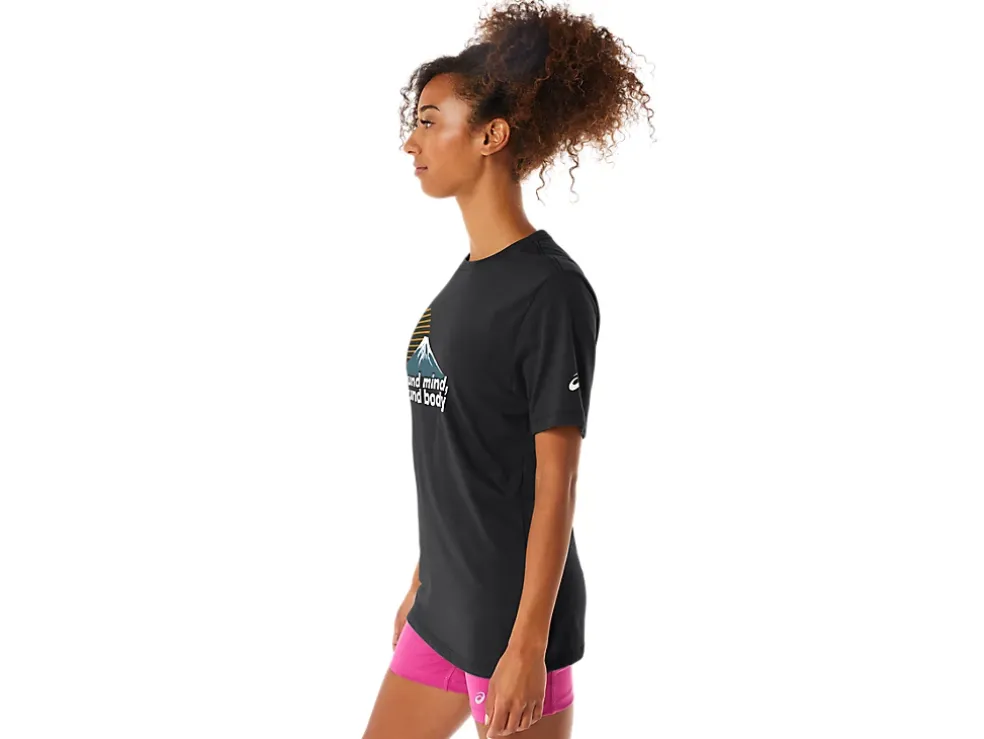 Discount ASICS UNISEX SMSB JOURNEY TEE Performance Black