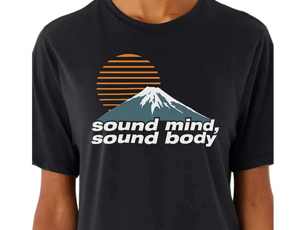Discount ASICS UNISEX SMSB JOURNEY TEE Performance Black