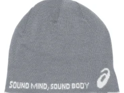 Discount ASICS UNISEX BEANIE GLOVE SET Birch/Sheet Rock