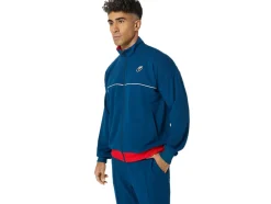 Fashion ASICS UNISEX CLASSIC KNIT JACKET Mako Blue