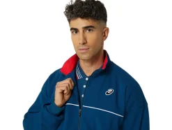 Fashion ASICS UNISEX CLASSIC KNIT JACKET Mako Blue