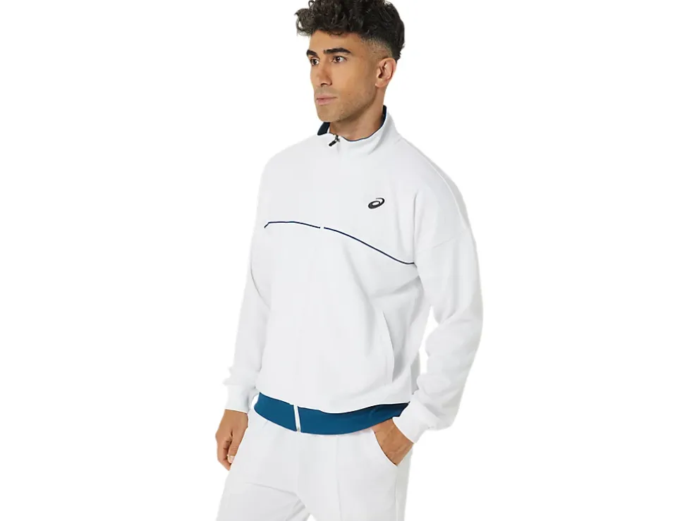 Best Sale ASICS UNISEX CLASSIC KNIT JACKET Brilliant White