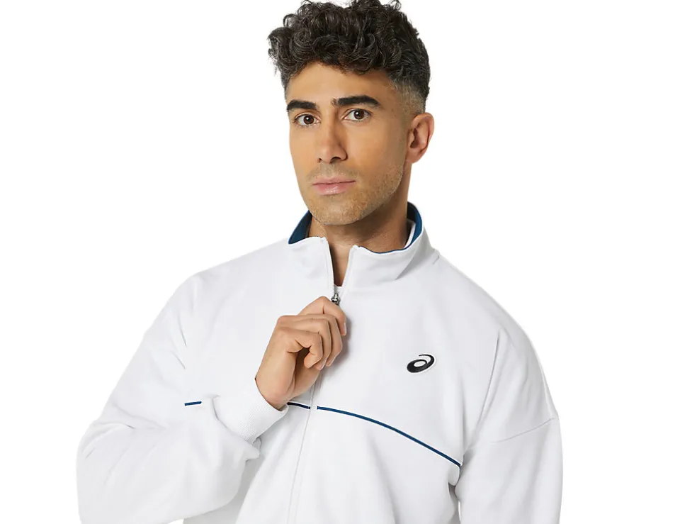 Best Sale ASICS UNISEX CLASSIC KNIT JACKET Brilliant White