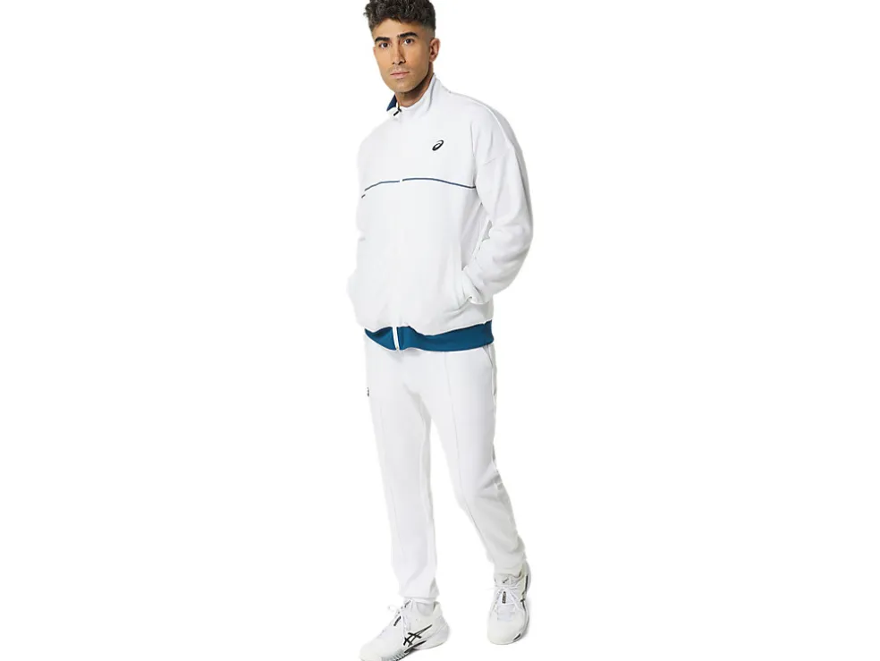 Best Sale ASICS UNISEX CLASSIC KNIT JACKET Brilliant White