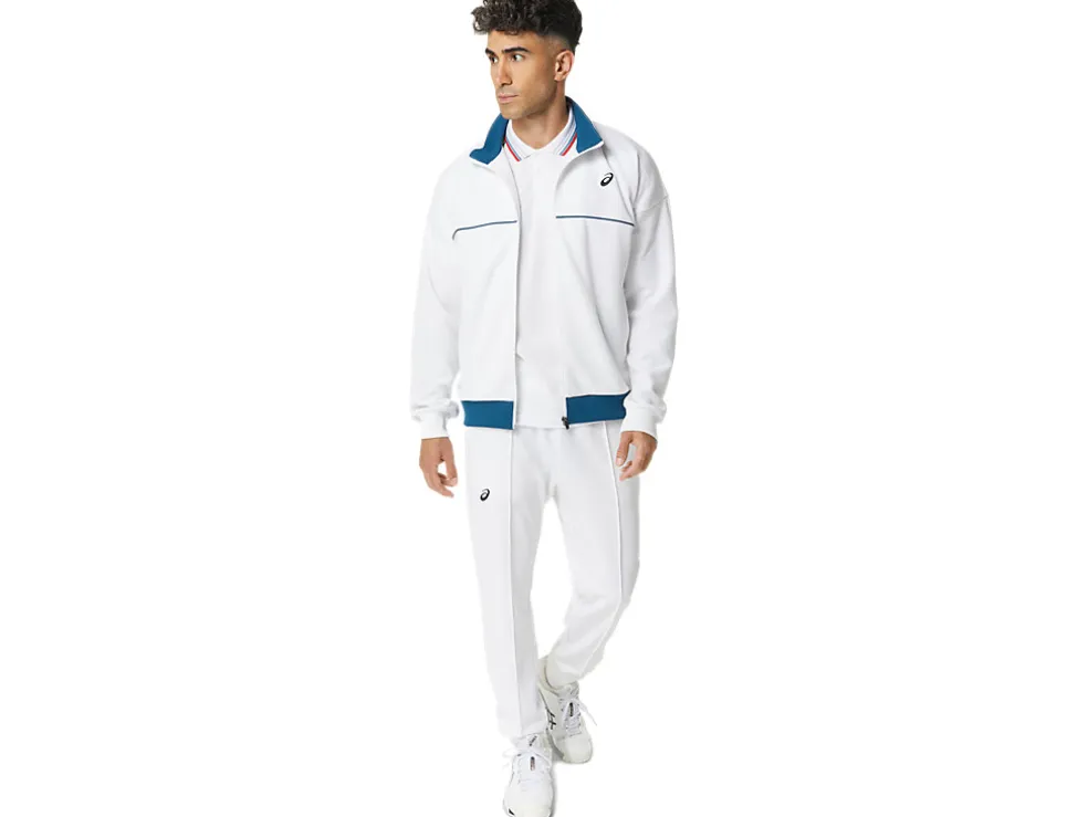 Best Sale ASICS UNISEX CLASSIC KNIT JACKET Brilliant White
