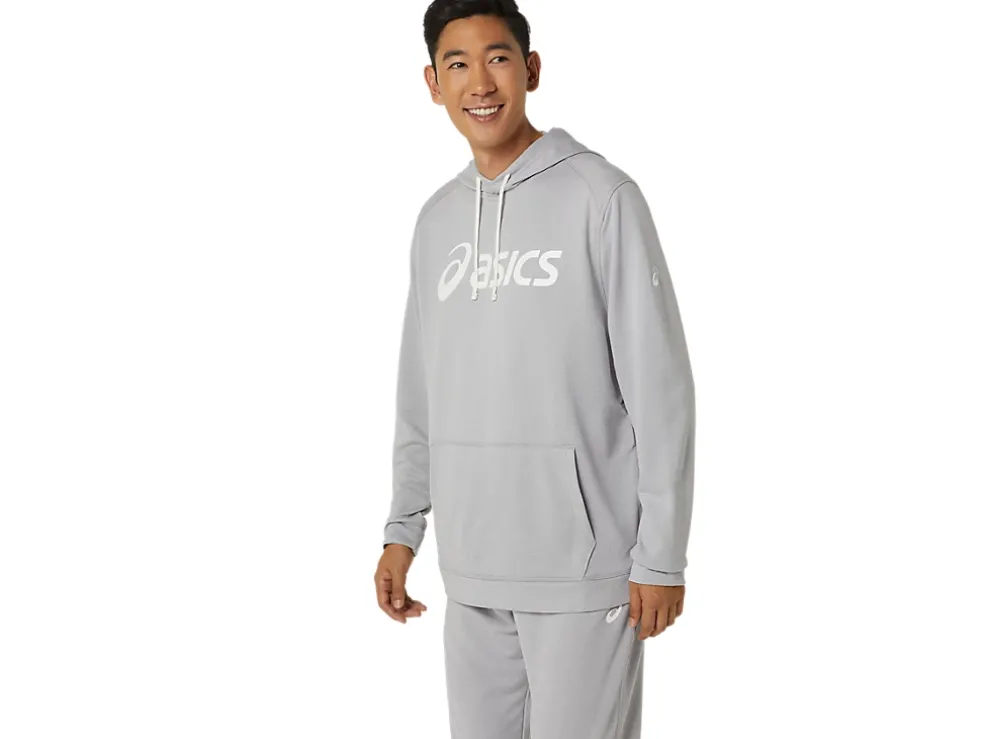 Outlet ASICS UNISEX ESSENTIAL FRENCH TERRY HOODIE 2.0 Light Grey Heather