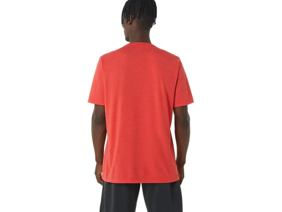 Best ASICS UNISEX WRESTLING GRAPHIC TEE Classic Red Heather