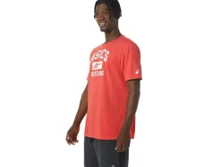 Best ASICS UNISEX WRESTLING GRAPHIC TEE Classic Red Heather