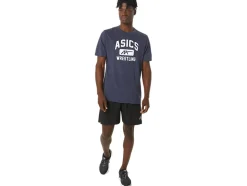 Sale ASICS UNISEX WRESTLING GRAPHIC TEE Peacoat Heather