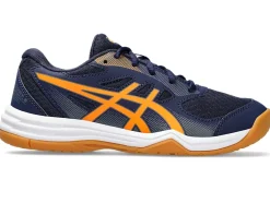 Hot ASICS UPCOURT 5 GRADE SCHOOL Peacoat/Shocking Orange