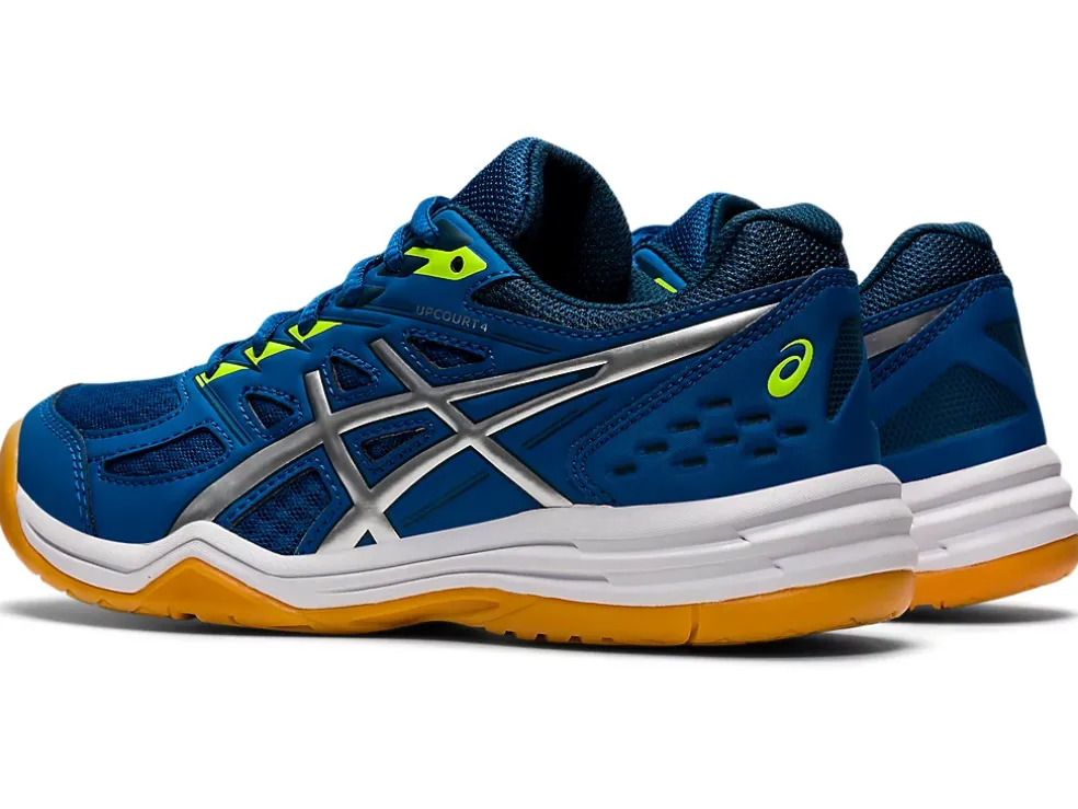 Hot ASICS UPCOURT 4 GRADE SCHOOL Lake Drive/Pure Silver