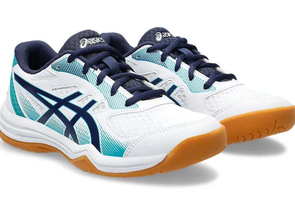 Clearance ASICS UPCOURT 5 GRADE SCHOOL White/Peacoat