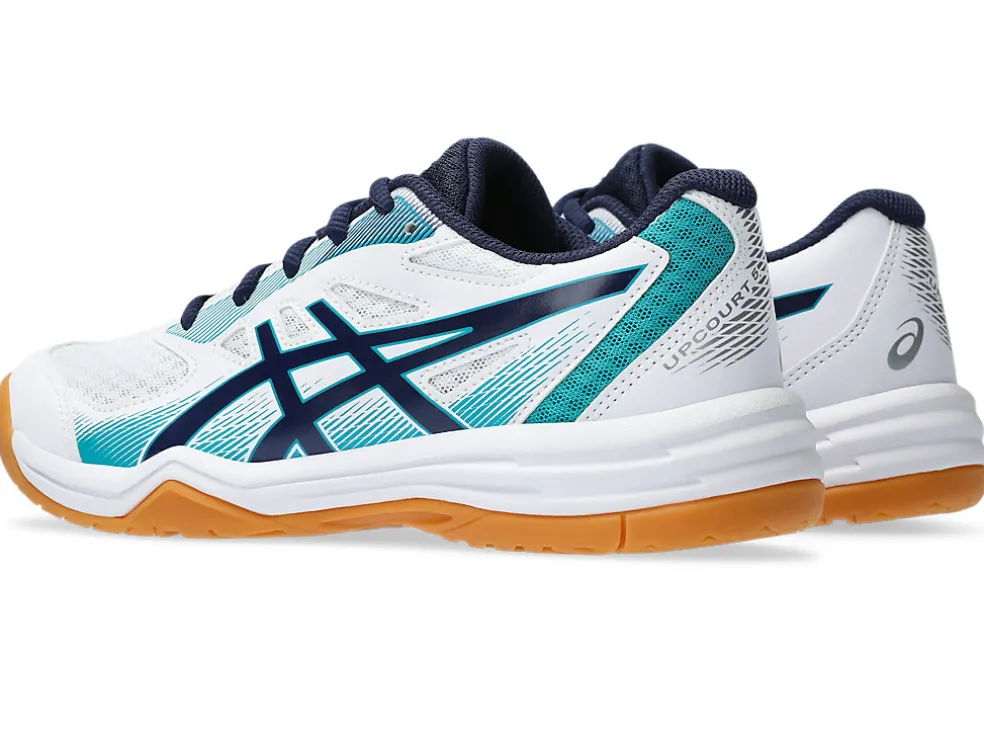 Clearance ASICS UPCOURT 5 GRADE SCHOOL White/Peacoat